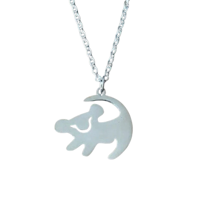 Collar Cadena Acero Inoxidable Dije Rey Leon Simba