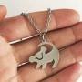 Collar Cadena Acero Inoxidable Dije Rey Leon Simba