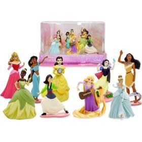 Disney Princesas Juego 9 Figuras Tiana, Bella, Jazmín, Blancanieves, Cenicienta y Aurora Disney Princesas Juego 9 Figuras Tiana, Bella, Jazmín, Blancanieves, Cenicienta y Aurora