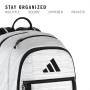 Mochila adidas Excel Backpack for Men & Women Blanca Estudiante Laptop Book Mochila Unisex Adulto