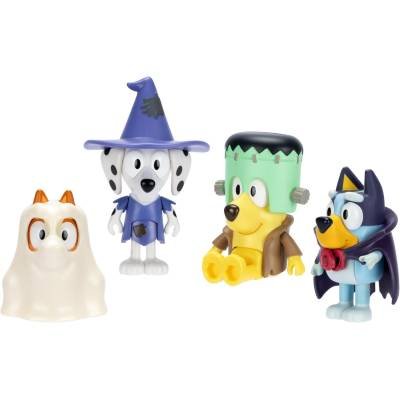 Bluey Halloween 2.5in Bingo, Chloe y Afortunado Vestido con Disfraces de Halloween Original