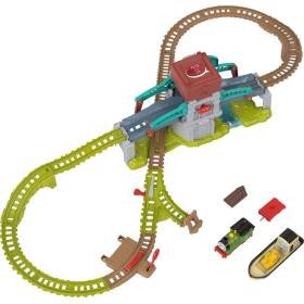 Thomas & Friends Juego de Tren de Juguete Talking Bulstrode y Which-Way Bridge Track Playset con Sonidos y Motor Percy Thomas & Friends Juego de Tren de Juguete Talking Bulstrode y Which-Way Bridge Track Playset con Sonidos y Motor Percy