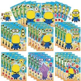 24 Etiquetas Armar DIY Pelicula Minions Calcomanías Pegatinas