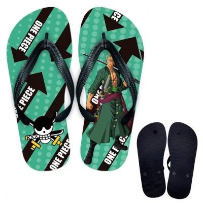 Sandalias Chanclas Playa Anime One Piece Kawaii Verano Exterior Playa Zoro2