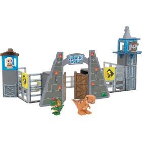 Tile Town Jurassic World Gate Escape Juego de Azulejos Magnéticos de 84 Piezas de Dinosaurios Interactivos