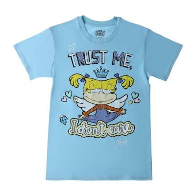 Blusa Nickelodeon Rugrats Angelica Camiseta Mujer Manga Corta Estampado