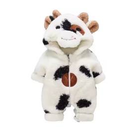 Mameluco Pijama Animal Vaca Blanca Adorable Mono Kawaii Disfraz