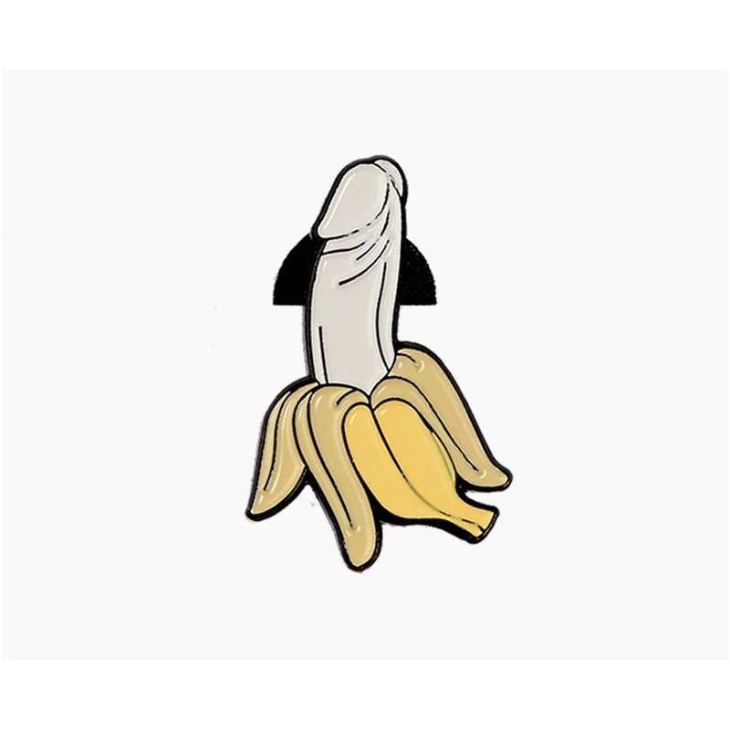 Pin Banana Fruta Broche Divertida Platano