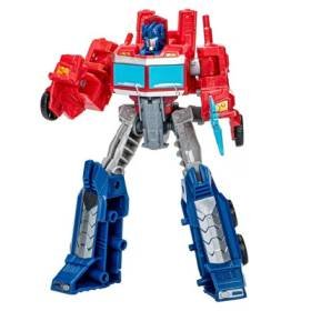 Figura Optimus Prime de Transformers EarthSpark con Tráiler de Battle Base Figura Optimus Prime de Transformers EarthSpark con Tráiler de Battle Base