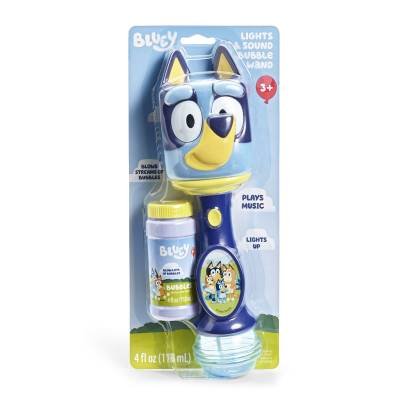 Bluey Niños Pequeños Varita de Burbujas de Luz y Sonido Bluey Oficial