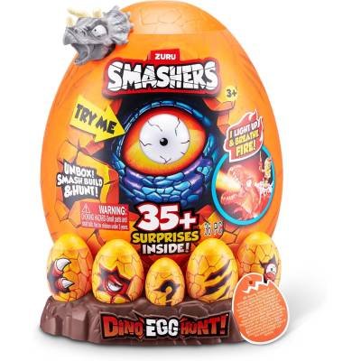 Figura Smashers-Dino Egg Hunk Serie 1 Huevo Épico Giganotosaurus