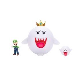 Figura Set De Figuras Super Mario Boo Hoo, King Boo, Luigi De 6 Y 2.5 Pulgadas Colección Regalo