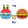 Peluche Original TeeTurtle Bob Esponja Mr. Krabs y Krabby Patty Reversible 6 Pulgadas Juguete Regalo