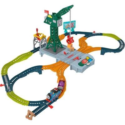 Thomas & Friends Juego de Tren de Juguete Motorizado Pista de Entrega con Sonidos y Frases
