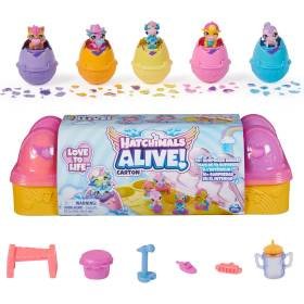 HATCHIMALS Alive Cartón Huevos Rosa y Amarillo 6 Minifiguras Huevos Que se Rompen Solos 11 Accesorios HATCHIMALS Alive Cartón Huevos Rosa y Amarillo 6 Minifiguras Huevos Que se Rompen Solos 11 Accesorios