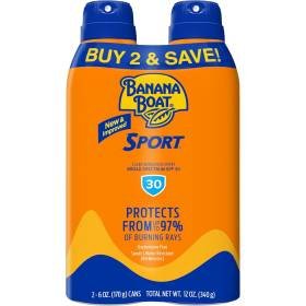 2 Protector Solar Banana Boat Ultra Mist Sport Performance Spray SPF 30