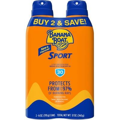 2 Protector Solar Banana Boat Ultra Mist Sport Performance Spray SPF 30