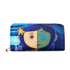 Cartera Pelicula Coraline Monedero Largo Tarjetero Regalo