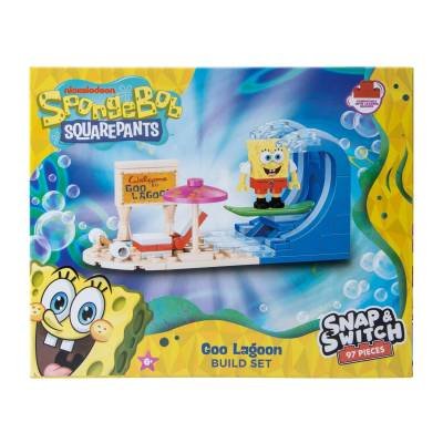Bob Esponja Set Bloques Figuras Oficial Goo Lagoon Construcción Regalo Niños