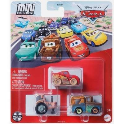 Mattel Cars Mini Racers Vehículos Fundido a Presión 3 Goin Tractor Tippin Muddy Lightning McQueen Mater Tractor