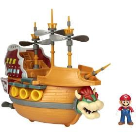 Figura Nintendo Super Mario DLX Bowser's Ship Playset Barco