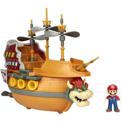 Figura Nintendo Super Mario DLX Bowser's Ship Playset Barco