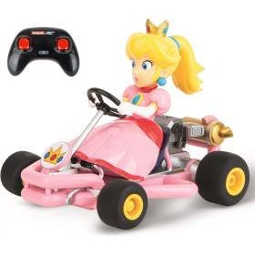 Carrera RC Licencia Oficial Mario Kart Pipe Kart Peach Escala 1:18 2.4 GHz Control Remoto