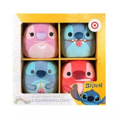 Peluche Original Squishmallow Stitch Boba Leroy Angel 5 Pulgadas