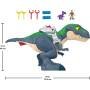 Figura Imaginext Fisher-Price Jurassic World Rebirth Ultimate T. Rex 76 cm Luces, Sonidos y Movimiento