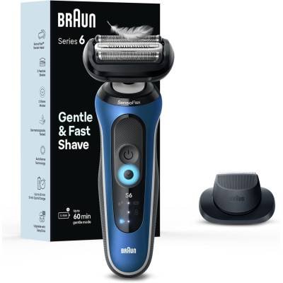 Braun Afeitadora Eléctrica Hombre Serie 6 6120s Afeitado en Húmedo y Seco Modos Turbo y de Afeitado Suave