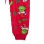 Mameluco Grinch Dr Seuss Rojo Bebé Estampado Mono