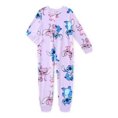 Mameluco Lilo & Stitch Rosa Angel Bebé Estampado Mono