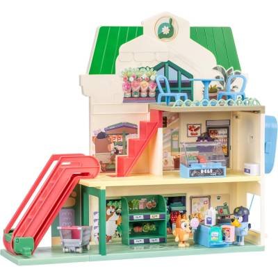 Bluey and Bingo Supermarket Playset Con Escaleras Pretend Play Toys for Toddlers