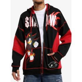 Sudadera Capucha de Sonic The Hedgehog Shadow Bloques de Color