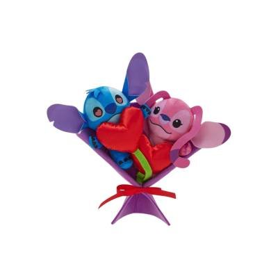 Peluche Original Disney Stitch & Angel Plush Ramo Flores