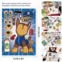 16 Etiquetas Armar DIY Caricatura Paw Patrol Calcomanías Pegatinas