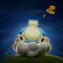 Lampara Noche LED Pokémon Snorlax Suave Escritorio Cuarto Adornos