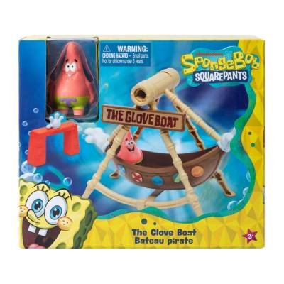 Spongebob Esponja Figura Playset The Glove Boat