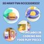 Bluey Juego de Cocina Cook & Clean con Luces, Sonidos y más de 20 Piezas Set Infantil