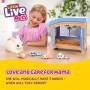 Little Live Pets Mamá Sorpresa Bunny Feed & Nurture Mama Interactivo Suave con su Conejera