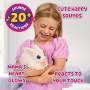 Little Live Pets Mamá Sorpresa Bunny Feed & Nurture Mama Interactivo Suave con su Conejera
