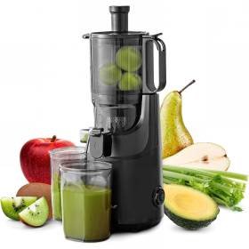 Elite Gourmet EJX320 Boca Grande Fruta Entera Extractor de Jugo Lento Fácil de Limpiar