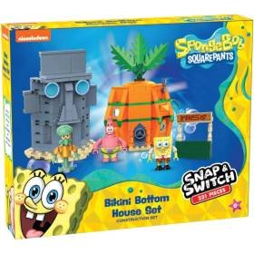Bob Esponja Set Bloques Figuras Set de Casa de Fondo de Bikini Construcción Regalo Niños