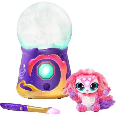 Magic Mixies Bola de Vidrio Mágica con Peluche Interactivo de 8 Pulgadas y más de 80 Sonidos y reacciones