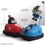 Sharper Image Road Rage Coches de Parachoques de Velocidad Mini Vehículos Expulsores Control Remoto