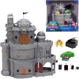 Super Mario Galaxy Movie Castillo Deluxe de Bowser 12 Pulgadas 3 Niveles Piano, Árbol Bonsái y Pinturas