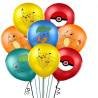 Juego 10 Globos Látex Pokemon Fiesta Modelo 2