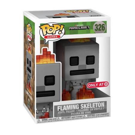 Funko Pop Figura Minecraft Flaming Skeleton 326 Target