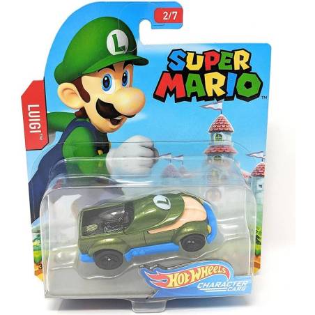 Hot Wheels Super Mario Luigi Character Cars