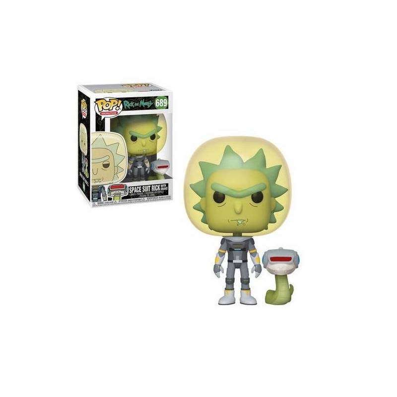 Funko Pop Figura Rick And Morty Space Suit Rick With Snake 689